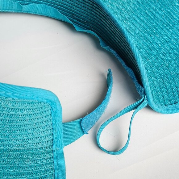 DISNEY'S CASTAWAY CAY Wide Brimmed Sun Hat SCALA TEAL HAT Pack away hat - Picture 8 of 8